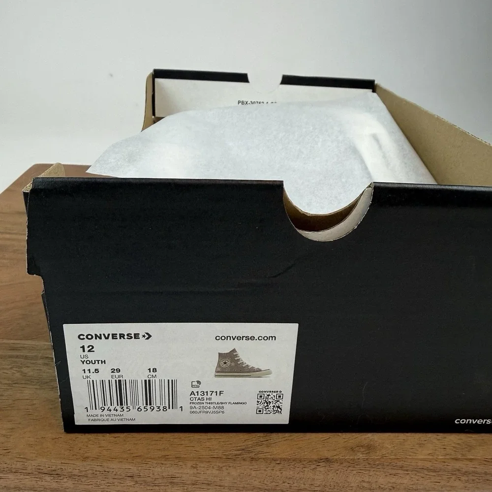 New Little Kids Converse‎ Chuck Taylor All Star High 'Starry' Sneaker Sz 12 C